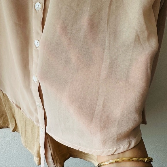 AND button down sheer shirt with lining size L/12 - Picture 5 of 7